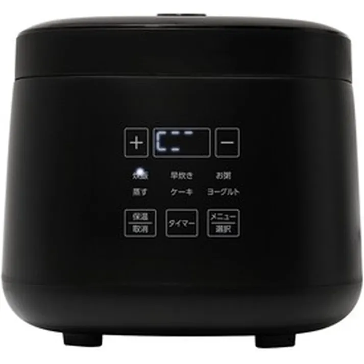 炊飯器 1台9役 多機能 4合炊き 多機能調理炊飯器 コンパクト 小型 簡単操作 早炊き 保温 お粥 蒸し料理 ケーキ ヨーグルト マイコン炊飯ジャー マイコン式炊飯器 炊飯機 ROOMMATE ルームメイト RM-218TE-BK