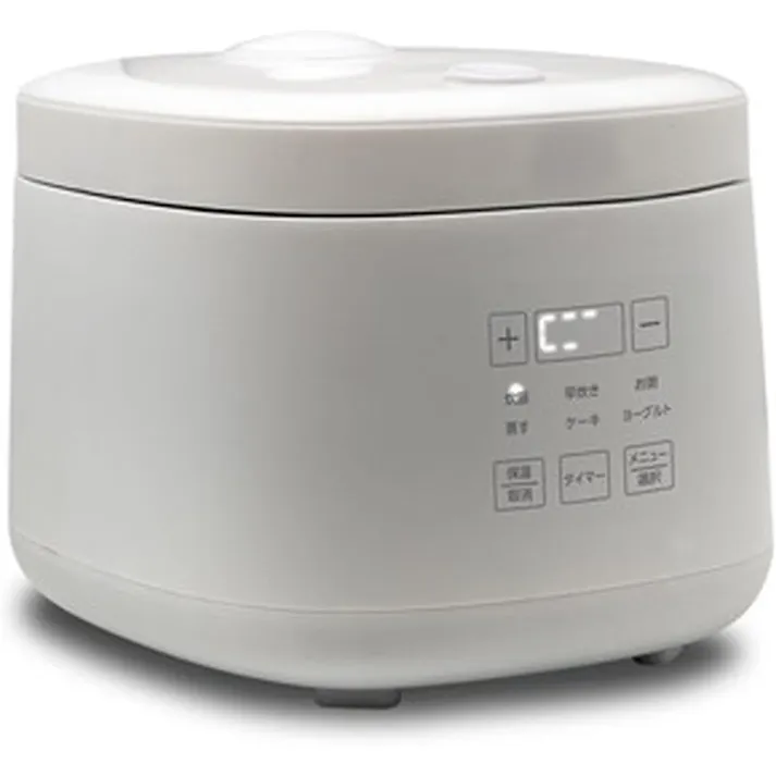 炊飯器 1台9役 多機能 4合炊き 多機能調理炊飯器 コンパクト 小型 簡単操作 早炊き 保温 お粥 蒸し料理 ケーキ ヨーグルト マイコン炊飯ジャー マイコン式炊飯器 炊飯機 ROOMMATE ルームメイト RM-218TE-WH