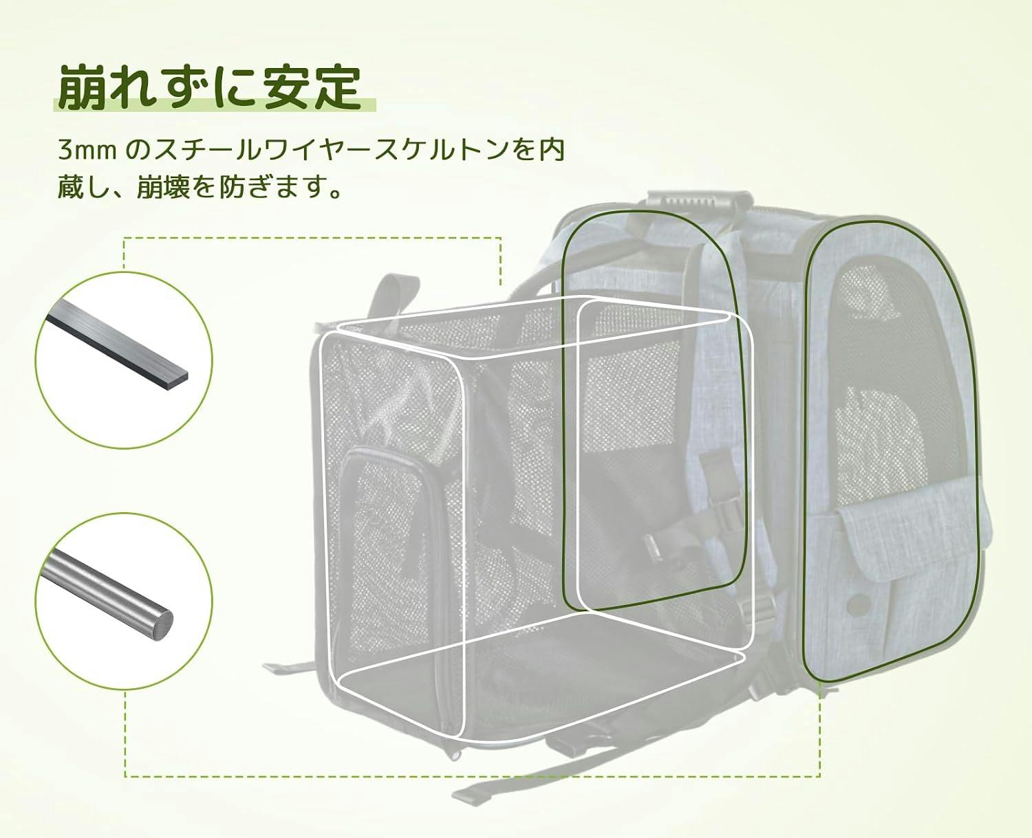 犬 リュック 猫 キャリー リュック 拡張可能 2WAY 猫キャリーバッグ