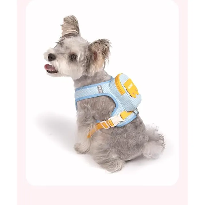 犬 自分で背負う ペット用リュックサック リード接続可能 防水 軽量 小型犬 散歩バッグ 反光テープ おやつ収納 うんち袋 携帯 4色 S M L XL