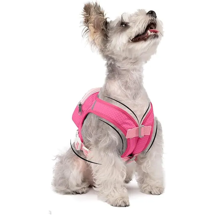 犬 自分で背負う ペット用リュックサック リード接続可能 防水 軽量 小型犬 散歩バッグ 反光テープ おやつ収納 うんち袋 携帯 4色 S M L XL