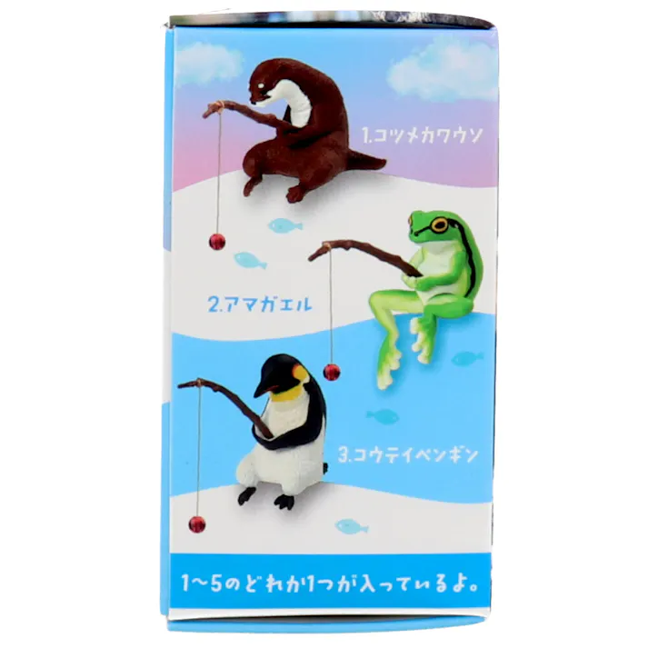 【10点まとめ買い】フィギュア 釣り日和3 ~動物たちのひまつぶし~ 1個入 × 10点 1~5のどれか1つが入っているよ! 全5種。 【送料込み】