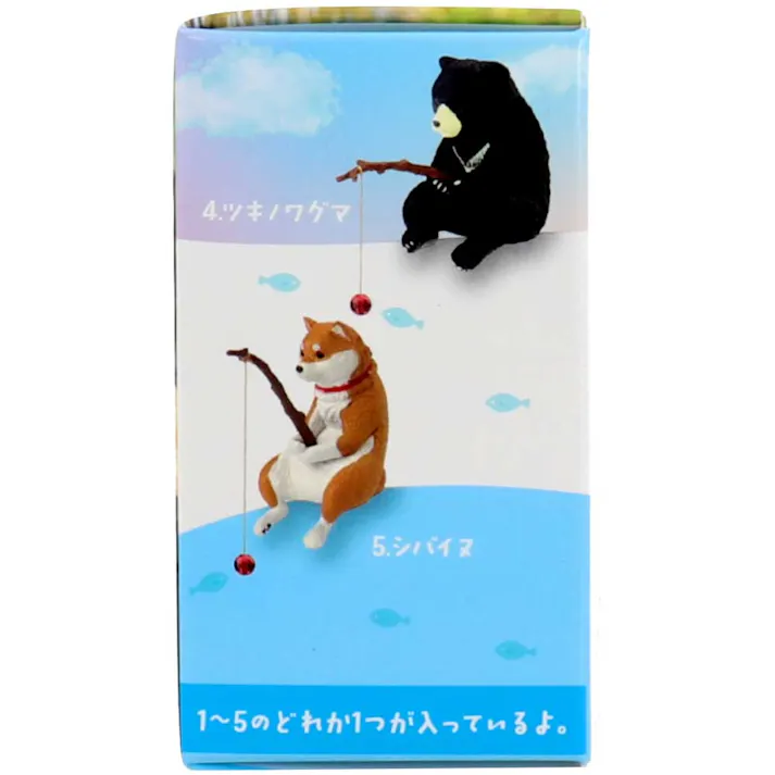 【5点まとめ買い】フィギュア 釣り日和3 ~動物たちのひまつぶし~ 1個入 × 5点 1~5のどれか1つが入っているよ! 全5種。 【送料込み】