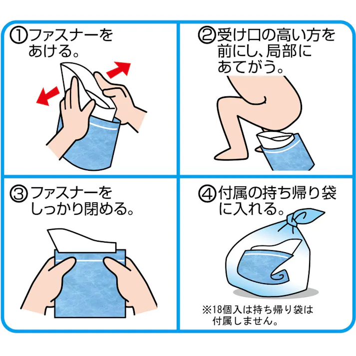 【10点まとめ買い】携帯ミニトイレ プルプルS 2SAP-100 2個入 × 10点 オシッコを固めニオイを包む 車の中、寝床、外出、持っててよかった!! 【送料込み】
