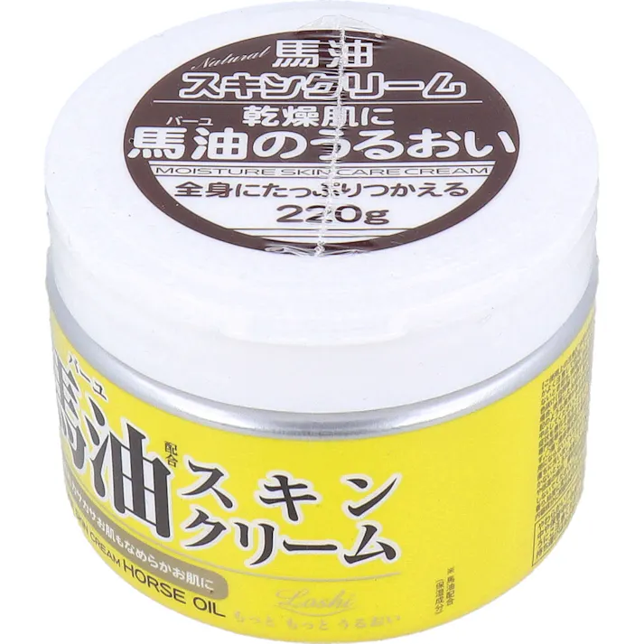 【3点まとめ買い】ロッシ モイストエイド 馬油スキンクリーム 220g × 3点 乾燥肌に馬油のうるおい。 お肌のカサつきを抑え、きめ細やかなうるおい肌にととのえます。 【送料込み】