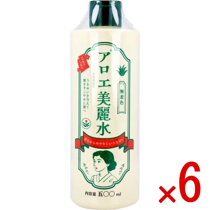 【6点まとめ買い】乙女のしおり アロエ美麗水 500mL × 6点 イキイキとした美しいお肌に。 うるおいを与えて肌をすこやかに保つ。 【送料込み】