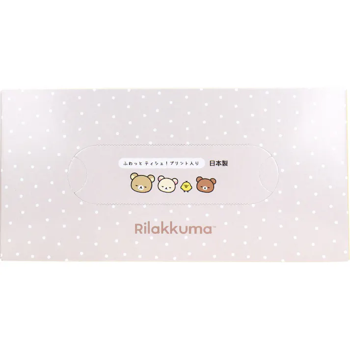 【10点まとめ買い】リラックマ キュート ボックスティシュ 300枚(150組) × 10点 ふわっとティシュ!プリント入り。 ふわふわ柔らかな肌ざわり。赤ちゃんのお肌が基準です。 【送料込み】