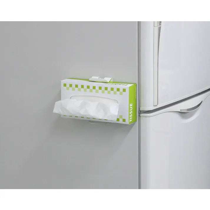 【30点まとめ買い】壁ピタティッシュ KM-172 × 30点 ティッシュボックスを壁に貼りつけて収納するホルダーです! ティッシュを壁に貼って収納することでスペースを有効活用でき、また定位置に置くことで使いやすくなります。 【送料込み】