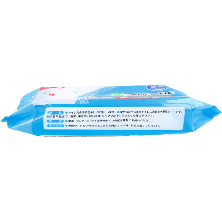 【30点まとめ買い】流せるトイレシート スッキリミントの香り 24枚入 × 30点 使用後にトイレに流せるおそうじシート。 トイレ内の汚れをキレイに落とします。 【送料込み】