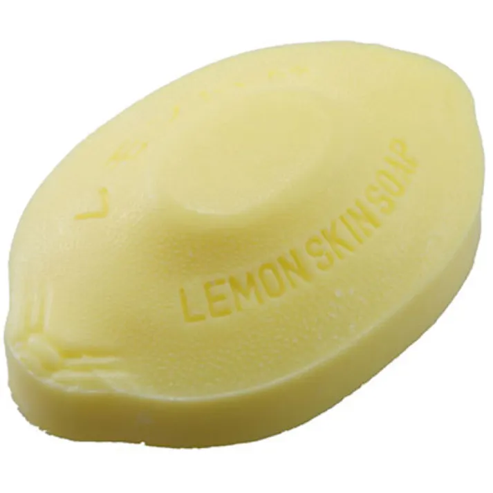 【5点まとめ買い】むかし、なつかし。レモンせっけん レモンのかおり 85g 1個入 × 5点 レモンのかたちのせっけん。 泡立ち豊かでお肌にやさしいバスソープ。 【送料込み】