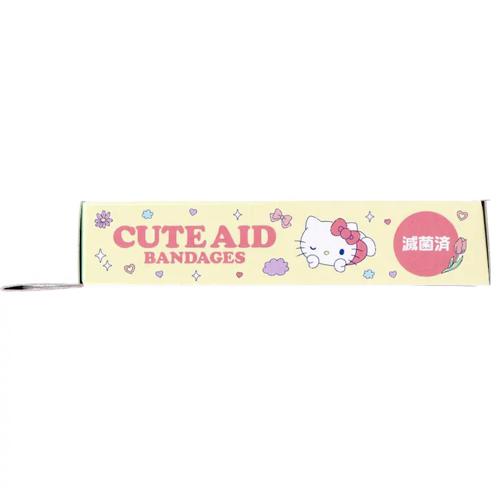 【10点まとめ買い】ワンダフルワールド2 ハローキティ CUTE AID ばんそうこう 18枚入 × 10点 デザインは6種類。 6柄×3シート。 【送料込み】