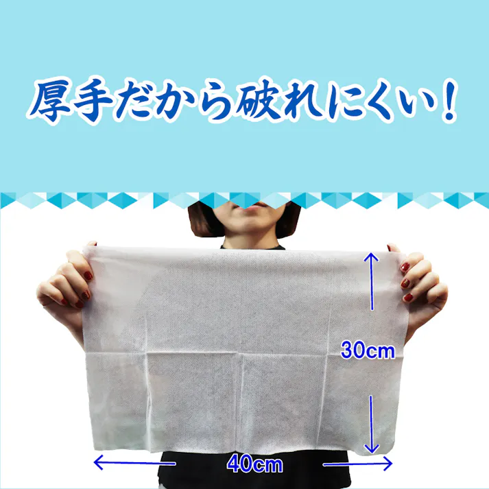 【5点まとめ買い】大判 クールタオル ラージサイズ冷えてます 40×30cm 12枚入 × 5点 一枚で顔・体がふける厚手大型シート! 汗・ベタつきをしっかりふきとる! 【送料込み】