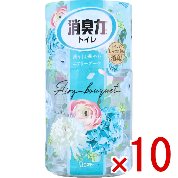 【10点まとめ買い】トイレの消臭力 エアリーブーケ 400mL × 10点 清々しく華やかエアリーブーケ。トイレのしみつき臭も消臭! すっきり香る!効果長持ち! 【送料込み】