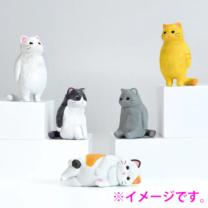 【5点まとめ買い】フィギュア 虚無。猫 BOX 1個入 × 5点 虚無感を感じる表情とポーズの猫たちです。 ただ、そこにいる・・・ 【送料込み】