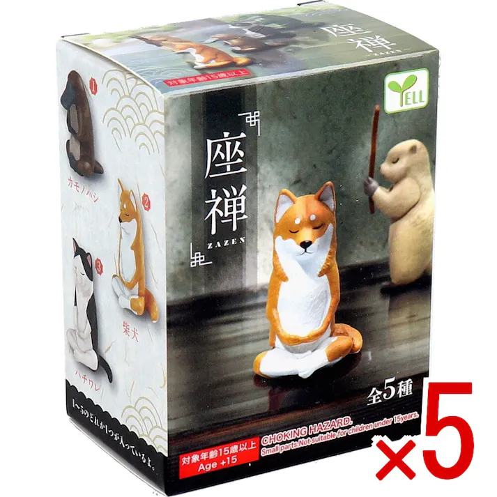 【5点まとめ買い】フィギュア 座禅 1個入 × 5点 1~5のどれか1つが入っているよ! 全5種。 【送料込み】