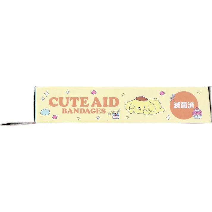 【10点まとめ買い】ワンダフルワールド2 ポムポムプリン CUTE AID ばんそうこう 18枚入 × 10点 デザインは6種類。 6柄×3シート。 【送料込み】