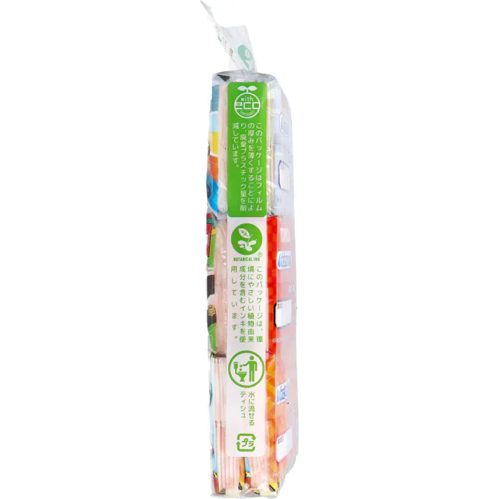 【20点まとめ買い】トミカ 水に流せるプリントティシュ 16枚(8組)×6個入 × 20点 水に流せるティシュ! このパッケージは、環境にやさしい植物由来成分を含むインキを使用しています。 【送料込み】