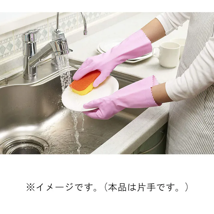 【30点まとめ買い】ショーワ ナイスハンド ミュー 中厚手 やわらかタイプ 片手 右1本 ピンク Mサイズ × 30点 片手だけ交換できる! 片手1本入のスペア用手袋です。 【送料込み】