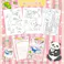 【5点まとめ買い】みんなのぬりえ なかよし どうぶつのおやこ × 5点 たっぷり32ページ!なかよしおやこがたくさんいるよ! なかよし どうぶつのおやこの世界を楽しもう♪ 【送料込み】