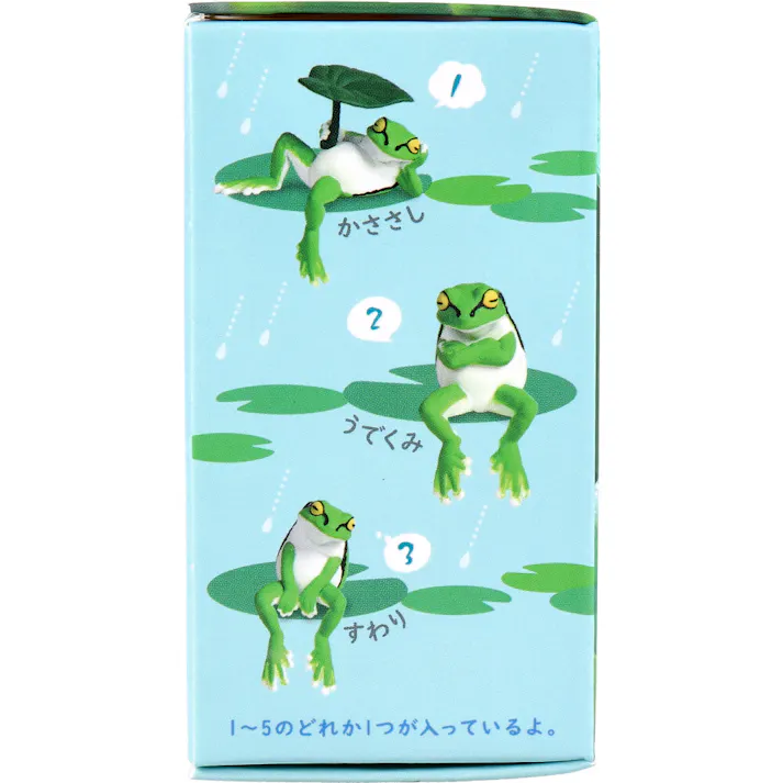 【10点まとめ買い】フィギュア ふちやすみ アマガエル 1個入 × 10点 いっしょに一休みしよ。 全5種。 【送料込み】