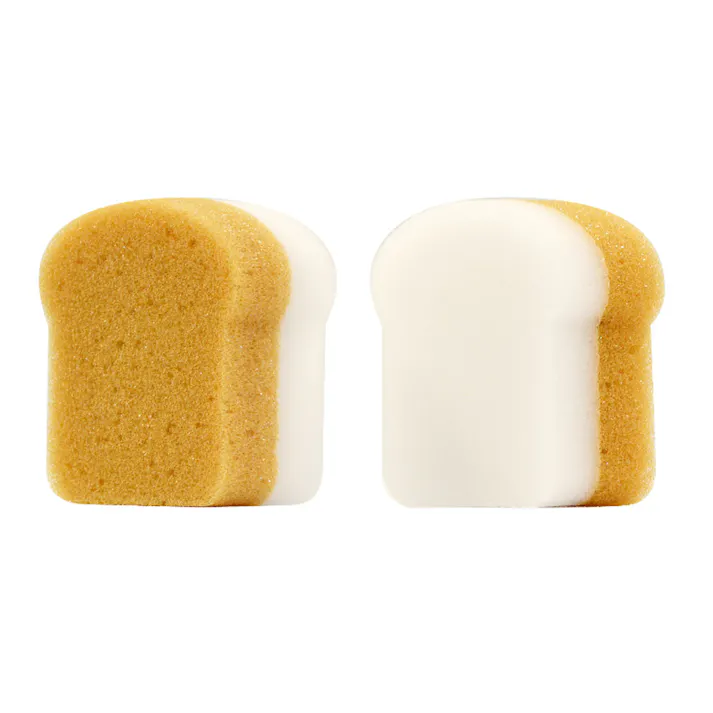 【10点まとめ買い】食パン形のメラミンスポンジ 8個入 × 10点 洗剤いらず。水をつけてこするだけ。 キッチン・洗面所・浴室などのガンコ汚れもサッと落とせる。 【送料込み】
