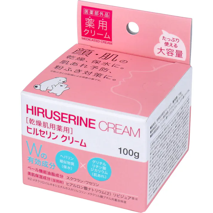 【10点まとめ買い】コジット ヒルセリンクリーム 乾燥肌薬用 100g × 10点 たっぷり使える大容量。 顔・肌の乾燥、保水に。肌あれ予防、粉ふき対策に。 【送料込み】