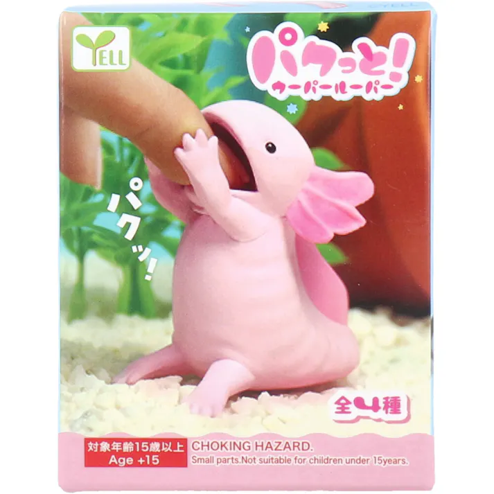 【10点まとめ買い】フィギュア パクッと!ウーパールーパー 1個入 × 10点 パクッ!ごはん~・・・? ペンも持てるよ~。※ペンは付属しません。 【送料込み】