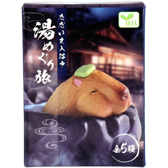 【10点まとめ買い】フィギュア ただいま入浴中 湯めぐり旅 1個入 × 10点 一緒に飾れる!背景・バスマット付き。 全5種。 【送料込み】