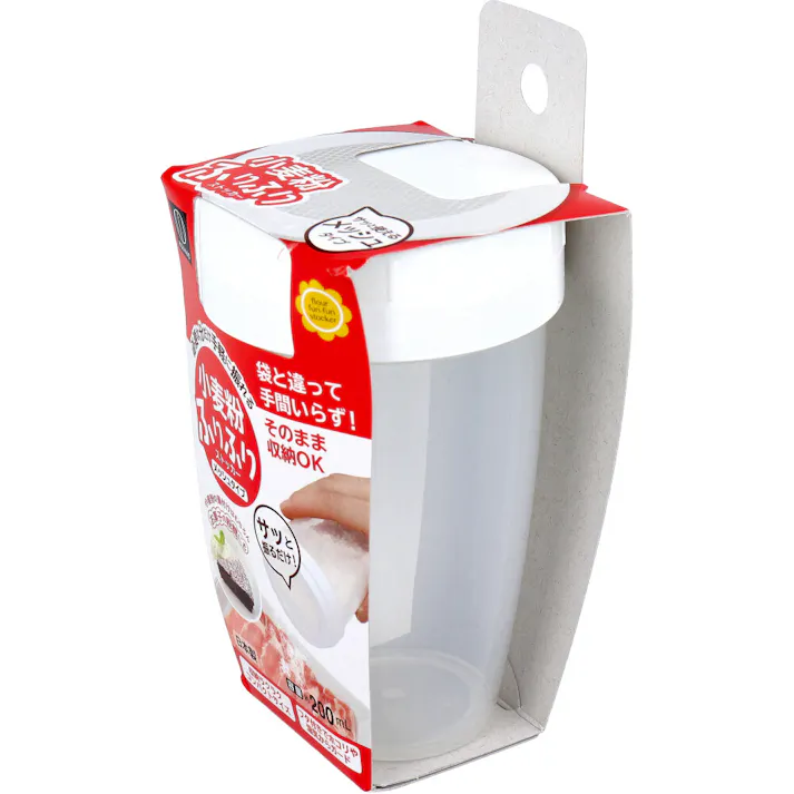 【20点まとめ買い】小麦粉ふりふりストッカー KK-253 × 20点 必要な分だけ手軽に振れる! 袋と違って手間いらず! 【送料込み】