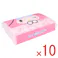 【10点まとめ買い】マイメロディ キュートピンク 袋入ティシュ 200枚(100組) × 10点 ふっくら柔らかな肌ざわり♪ 厳選した天然パルプだけを100%使用し、ふっくら柔らかな肌ざわりに仕上げました。 【送料込み】