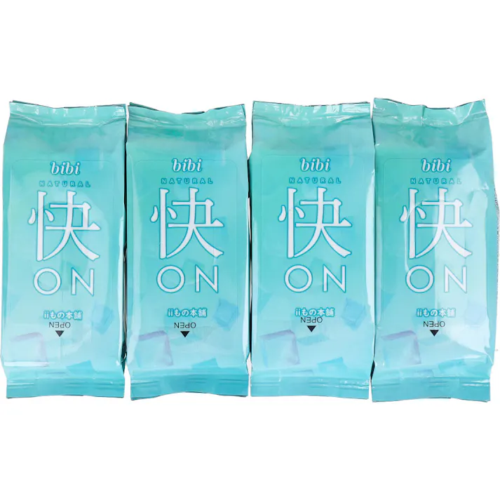 【5点まとめ買い】bibi 快ON さらさらシート メントール無配合 顔・全身用シート シーソープの香り 携帯用 7枚×4個入 × 5点 さらさらつづく。 気になる部位をサッとふきとるだけ!肌のベタつきやニオイをクリア。 【送料込み】