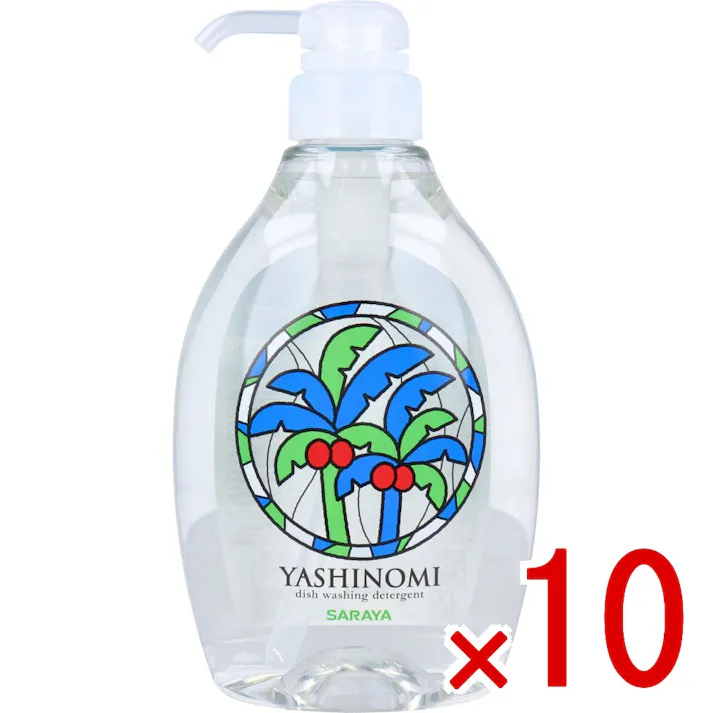 【10点まとめ買い】ヤシノミ洗剤 野菜・食器用 500mL × 10点 手肌と地球にやさしい。 手肌をいたわりながら、力強い洗浄効果を発揮して、すばやく地球に還ります。 【送料込み】