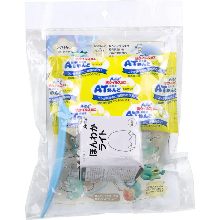 【6点まとめ買い】ねんどでつくる オバケランタン 1セット × 6点 7色に光るねんど芯材! 各作例の4面の写真入り!カッパの作り方付。 【送料込み】