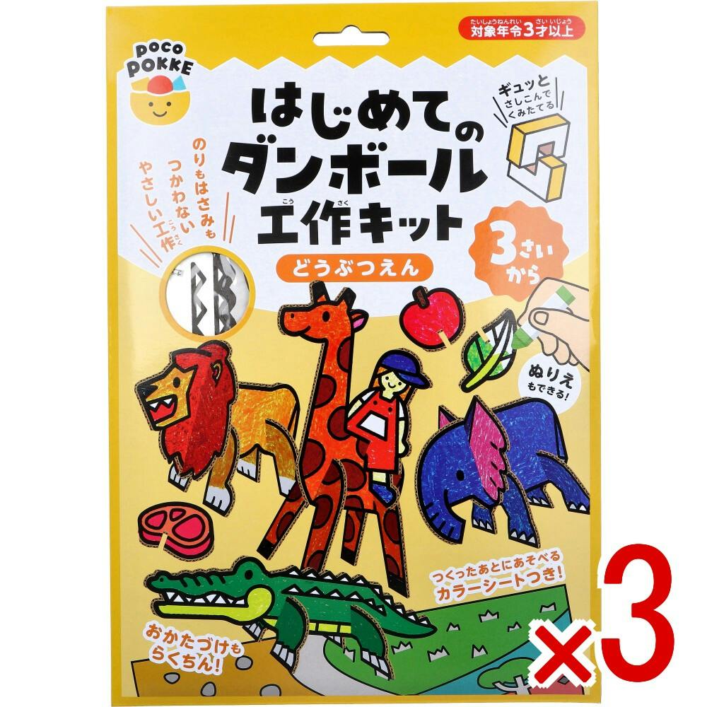 ネイルチップ 196セット ダンボールパンパン S.Mサイズ まとめ売り 大量 3点まとめ買い】ギンポー pocoPOKKE はじめてのダンボール工作キット