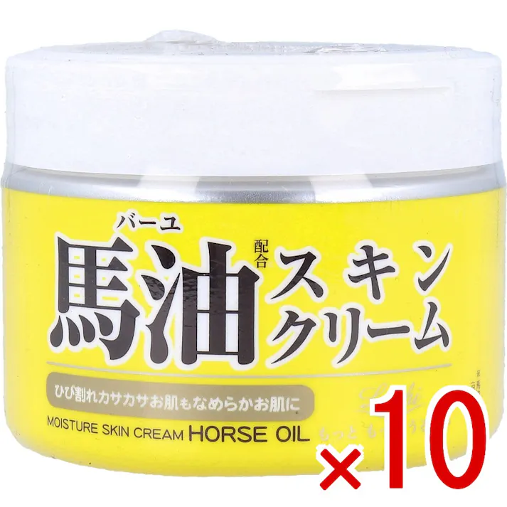 【10点まとめ買い】ロッシ モイストエイド 馬油スキンクリーム 220g × 10点 乾燥肌に馬油のうるおい。 お肌のカサつきを抑え、きめ細やかなうるおい肌にととのえます。 【送料込み】