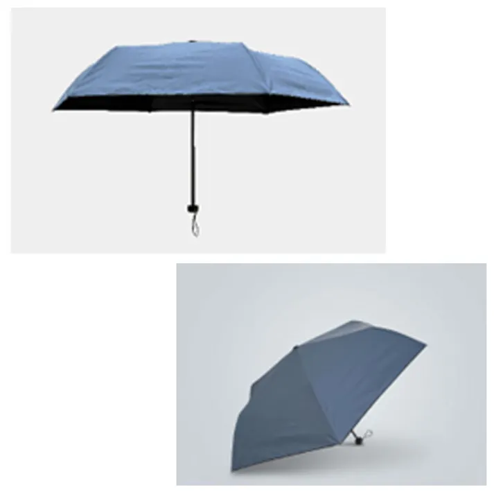 【10点まとめ買い】晴雨兼用 折り畳み日傘 軽量タイプ 約53cm スモーキーブルー × 10点 UV CUT 99%以上 毎日の持ち歩きに便利な、軽量タイプの晴雨兼用折りたたみ日傘。 【送料込み】