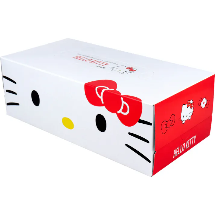【10点まとめ買い】ハローキティ キュートなピンクティシュ 150組(300枚) × 10点 ふわふわ柔らかな肌ざわり。赤ちゃんのお肌が基準です。 女子力アップ!キュートなピンクティシュ♪ 【送料込み】