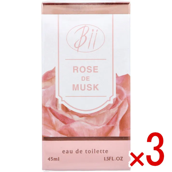 【3点まとめ買い】ビーアイアイ オードトワレ ローズドムスク 45mL × 3点 ローズドムスク 【送料込み】