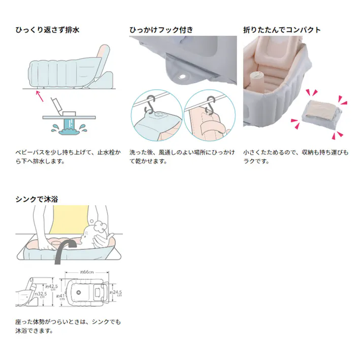 【3点まとめ買い】リッチェル ふかふかベビーバス ステップアップ × 3点 成長に合わせて長く使える! ベビーバスとして、ワンオペお風呂の赤ちゃん待機場として、バスチェアとして成長に合わせて長く使えるリッチェルのベビーバスです。 【送料込み】