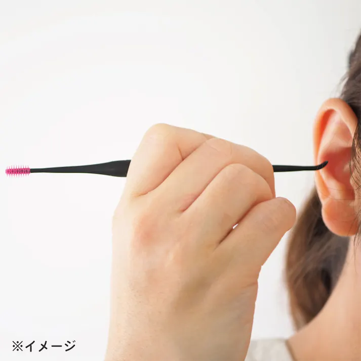 【6点まとめ買い】お玉のような耳かき 2WAY ピンク G-2172 × 6点 しなやかにフィットして心地よい 丸洗いOK!衛生的♪ 【送料込み】
