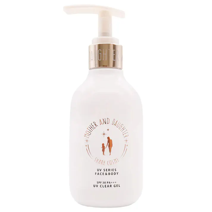 【2点まとめ買い】マザーアンドドーター クリアUVジェル 日やけ止めジェル SPF30 PA+++ 200g × 2点 子ども(※1歳からOK)からおとなまで大切なお肌を紫外線から守ります。 敏感肌(※)の方にも使えるさらすべUVジェル。 【送料込み】
