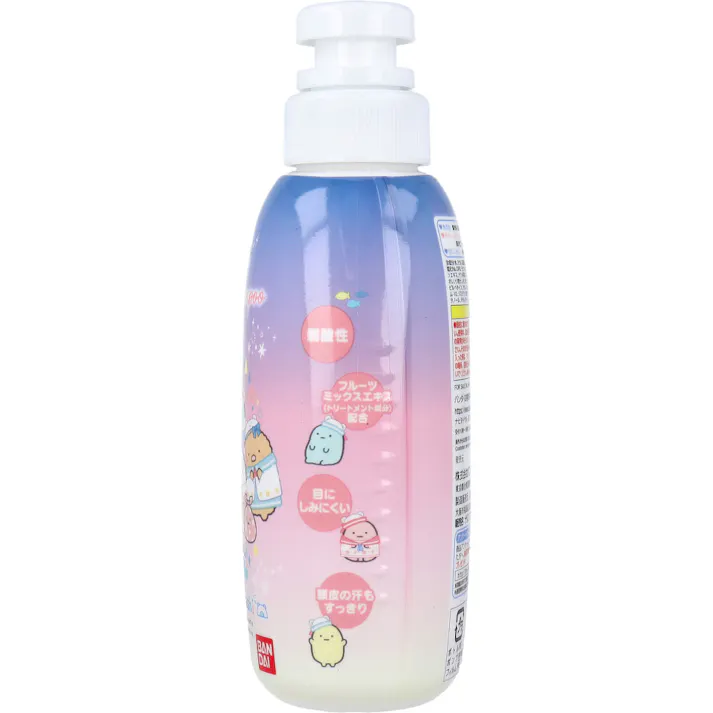 【2点まとめ買い】リンスインシャンプー すみっコぐらし フルーティシャボンのかおり 300mL × 2点 すみっコぐらしの「リンスインシャンプー」が登場! 地肌にやさしい弱酸性で、お子様も安心してご使用いただけます。 【送料込み】