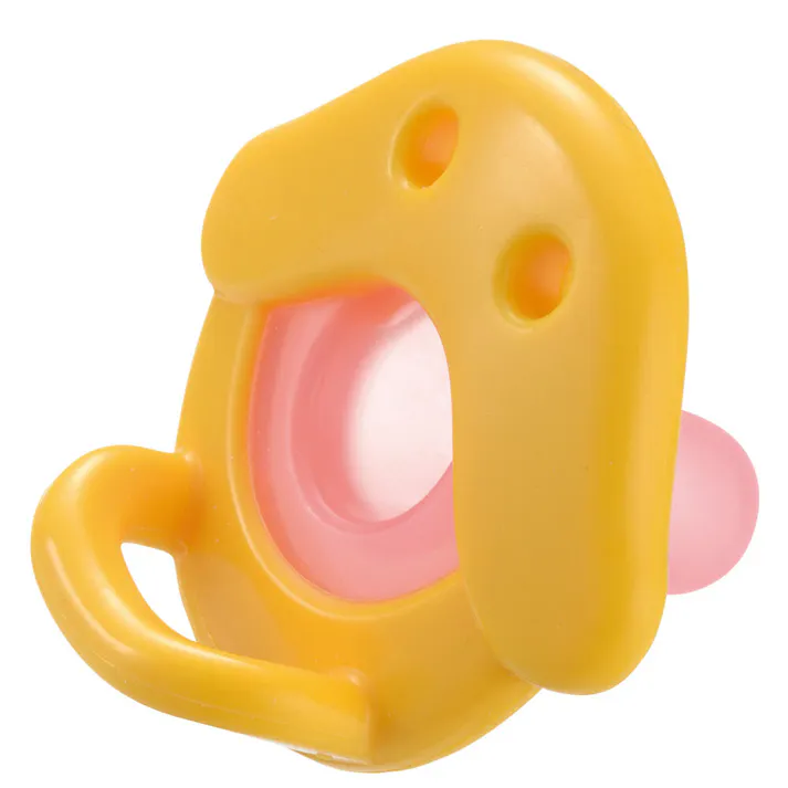 【3点まとめ買い】リッチェル 吸せつラボ オールシリコーンおしゃぶり アヒル 新生児用 ケース付 × 3点 ママのおっぱいのような吸い付き! 安らかな入眠やぐずり止めをサポートできるよう「吸いやすさ」を研究したおしゃぶりです。 【送料込み】
