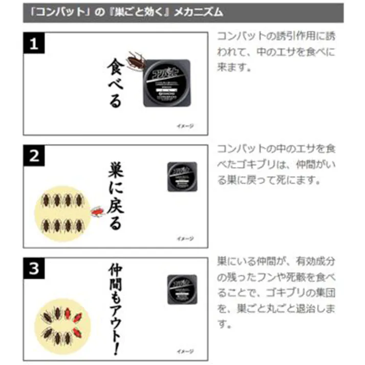 【10点まとめ買い】金鳥 コンバット 玄関・ベランダ用 1年用 6個入 × 10点 お外からの侵入を防ぐ! ゴキブリ、家に入らせない!雨風に強い容器構造 【送料込み】