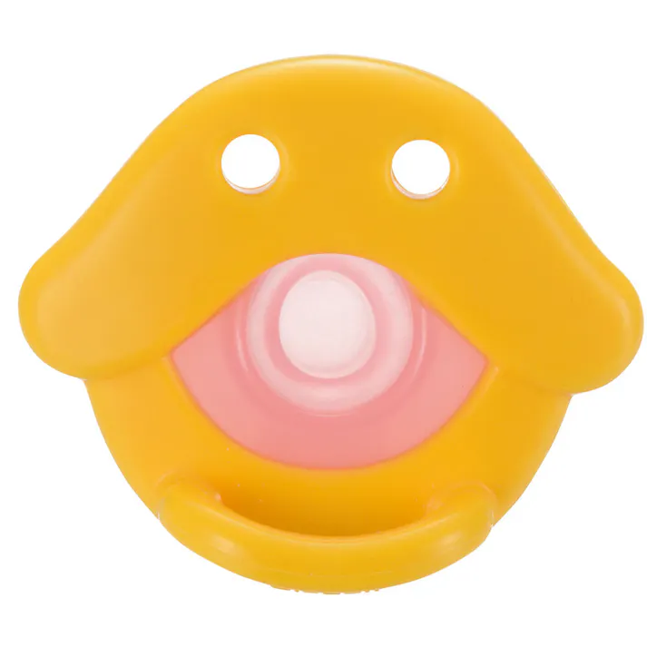 【2点まとめ買い】リッチェル 吸せつラボ オールシリコーンおしゃぶり アヒル 新生児用 ケース付 × 2点 ママのおっぱいのような吸い付き! 安らかな入眠やぐずり止めをサポートできるよう「吸いやすさ」を研究したおしゃぶりです。 【送料込み】