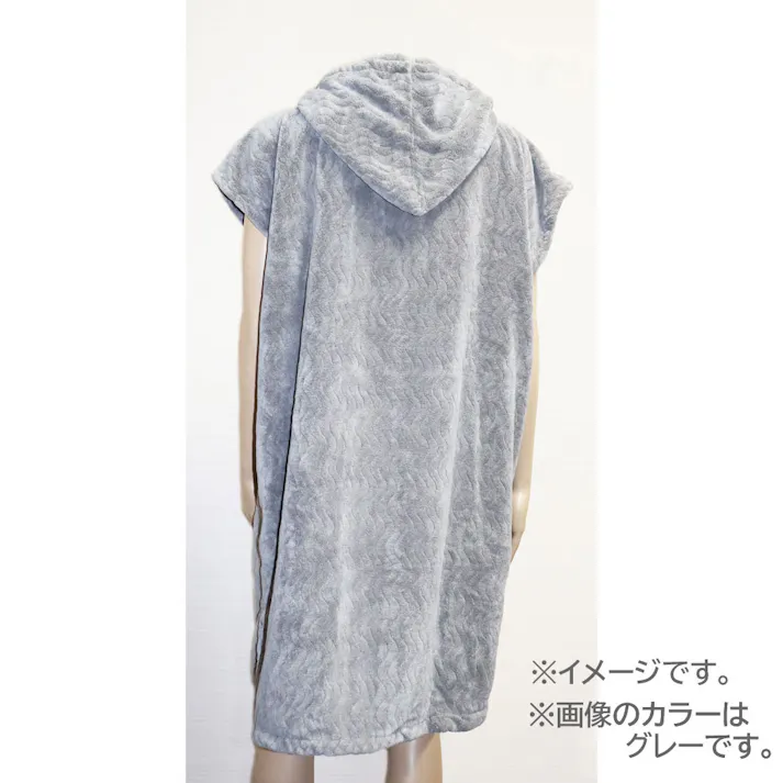 【10点まとめ買い】フワモコマルシェ 吸水美神 キュウスイビジン 吸水バスローブ フリーサイズ ベージュ × 10点 お風呂上がりに! 全身「ふわっ・ふわっ」かろやかに包まれる癒しの肌ざわり。 【送料込み】