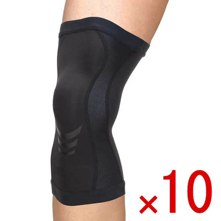 【10点まとめ買い】皮膚感覚 ひざサポーターDX ブラック Mサイズ × 10点 つけていない着け心地。膝をしっかり固定・保護します。 今までにないフィット感!2種の高機能性素材を組み合わせた新感覚サポーター。 【送料込み】