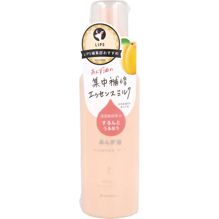 柳屋 あんず油 髪の浸透エッセンスミルク 洗い流さないヘアトリートメント 140g × 1点 あんず油の集中補修エッセンスミルク。 うるおって軽やか。あんず由来のヘアミルク。 【送料込み】