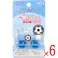 【6点まとめ買い】開かずピンちゃん2 サッカー CA-011FB × 6点 服に穴を開けない名札用クリップウェア。 安全ピンの替わりに、名札を服に留めるための製品です。 【送料込み】