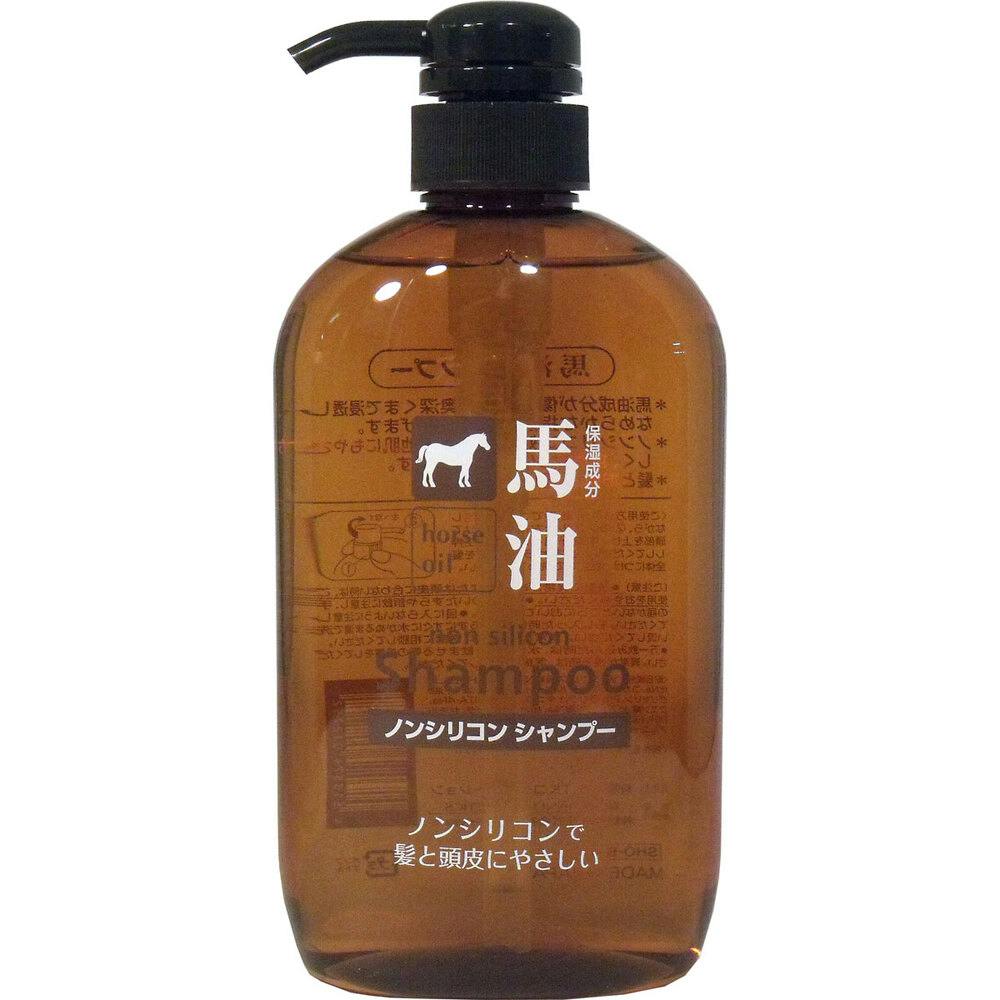 馬油ノンシリコンシャンプー 600mL × 1点 髪と頭皮にやさしい！ 馬油